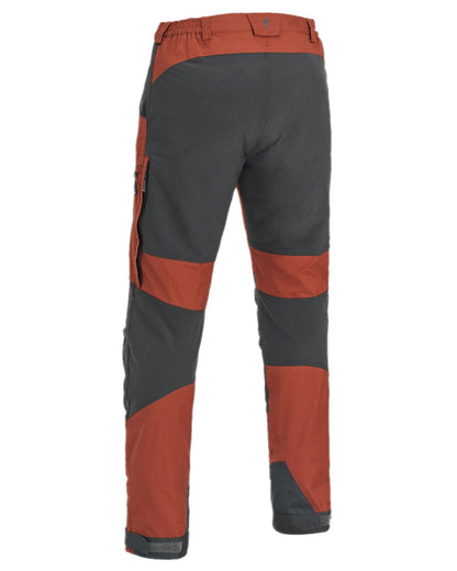 Terracotta Grey Coloured Pinewood Mens Caribou TC-Lite Trousers on white background #colour_terracotta-grey