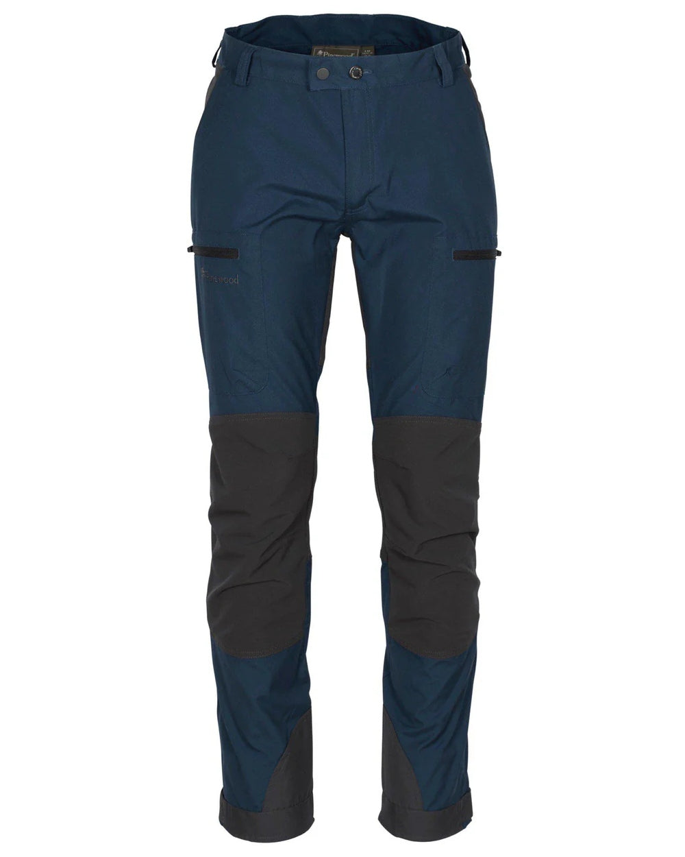Dark Dive Dark Anthracite coloured Pinewood Mens Caribou TC Trousers  on white background #colour_dark-dive-dark-anthracite