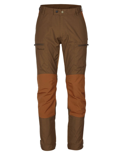 Nougat Fudge Coloured Pinewood Mens Caribou TC Trousers on white background #colour_nougat-fudge
