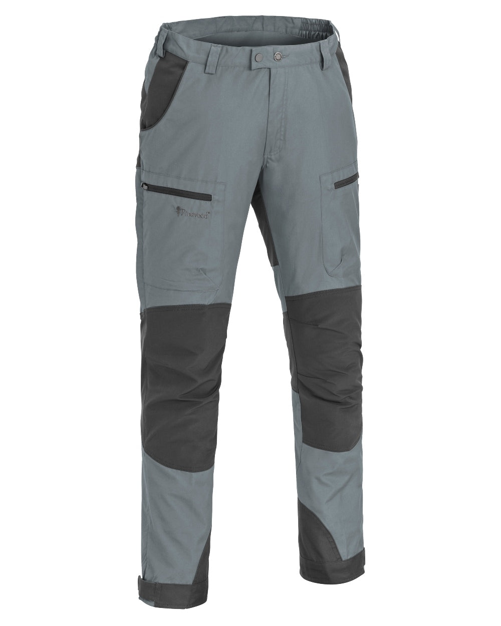 Storm Blue Dark Anthracite Coloured Pinewood Mens Caribou TC Trousers on white background #colour_storm-blue-dark-anthracite