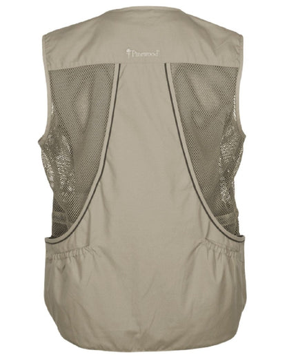 Light Khaki coloured Pinewood Mens Dog Sports 2.0 Vest on white background #colour_light-khaki