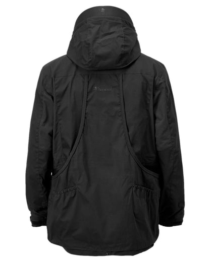 Black Coloured Pinewood Mens Dog Sports Trainer Extreme Jacket on white background #colour_black