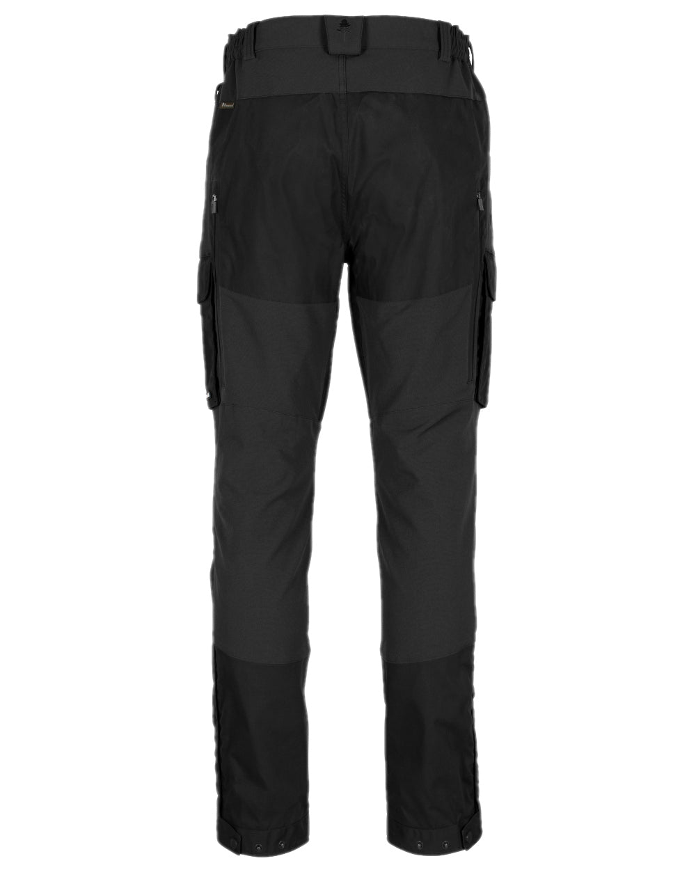 Black Coloured Pinewood Mens Dog Sports Trainer Extreme Trousers on white background #colour_black