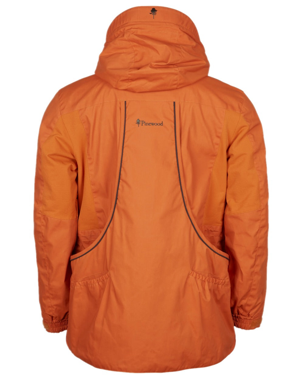 Burned Orange Coloured Pinewood Mens Dog Sports Trainer Jacket on white background #colour_burned-orange