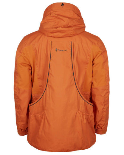 Burned Orange Coloured Pinewood Mens Dog Sports Trainer Jacket on white background #colour_burned-orange