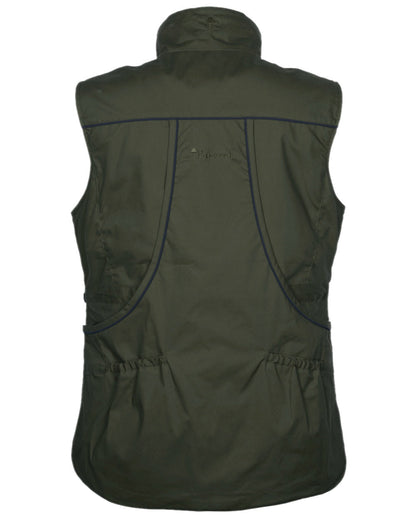 Moss Green Coloured Pinewood Mens Dog Sports Trainer Vest on white background #colour_moss-green