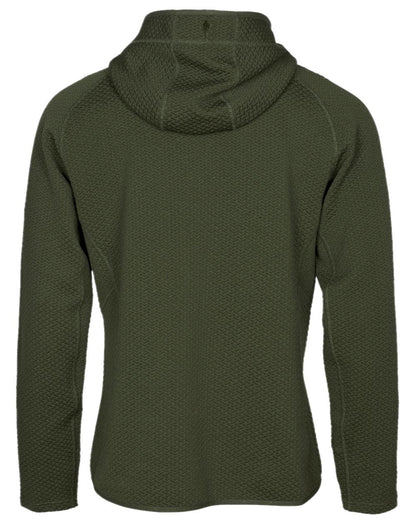 Dark Green Mel Coloured Pinewood Mens Everyday Travel Hoodie on white background #colour_dark-green-mel