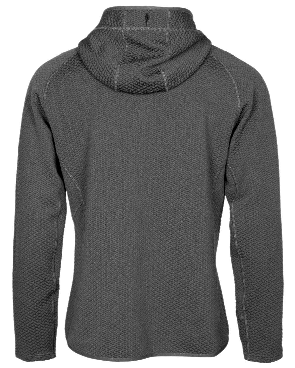 Grey Mel Coloured Pinewood Mens Everyday Travel Hoodie on white background #colour_grey-mel