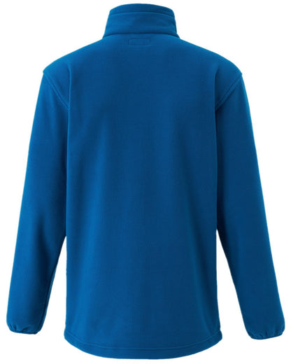 Dark Azur Blue Pinewood Mens Finnveden Fleece Jacket on white background #colour_dark-azur-blue