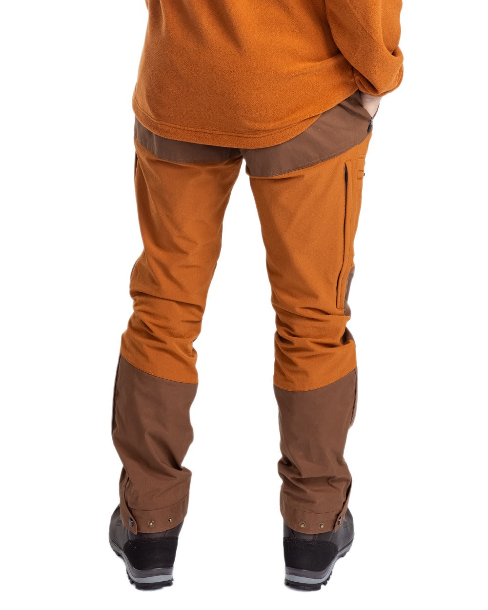 Fudge Nougat Coloured Pinewood Mens Finnveden Hybrid Extreme Trousers on white background #colour_fudge-nougat