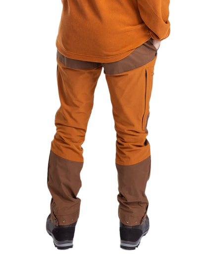 Fudge Nougat Coloured Pinewood Mens Finnveden Hybrid Extreme Trousers on white background #colour_fudge-nougat