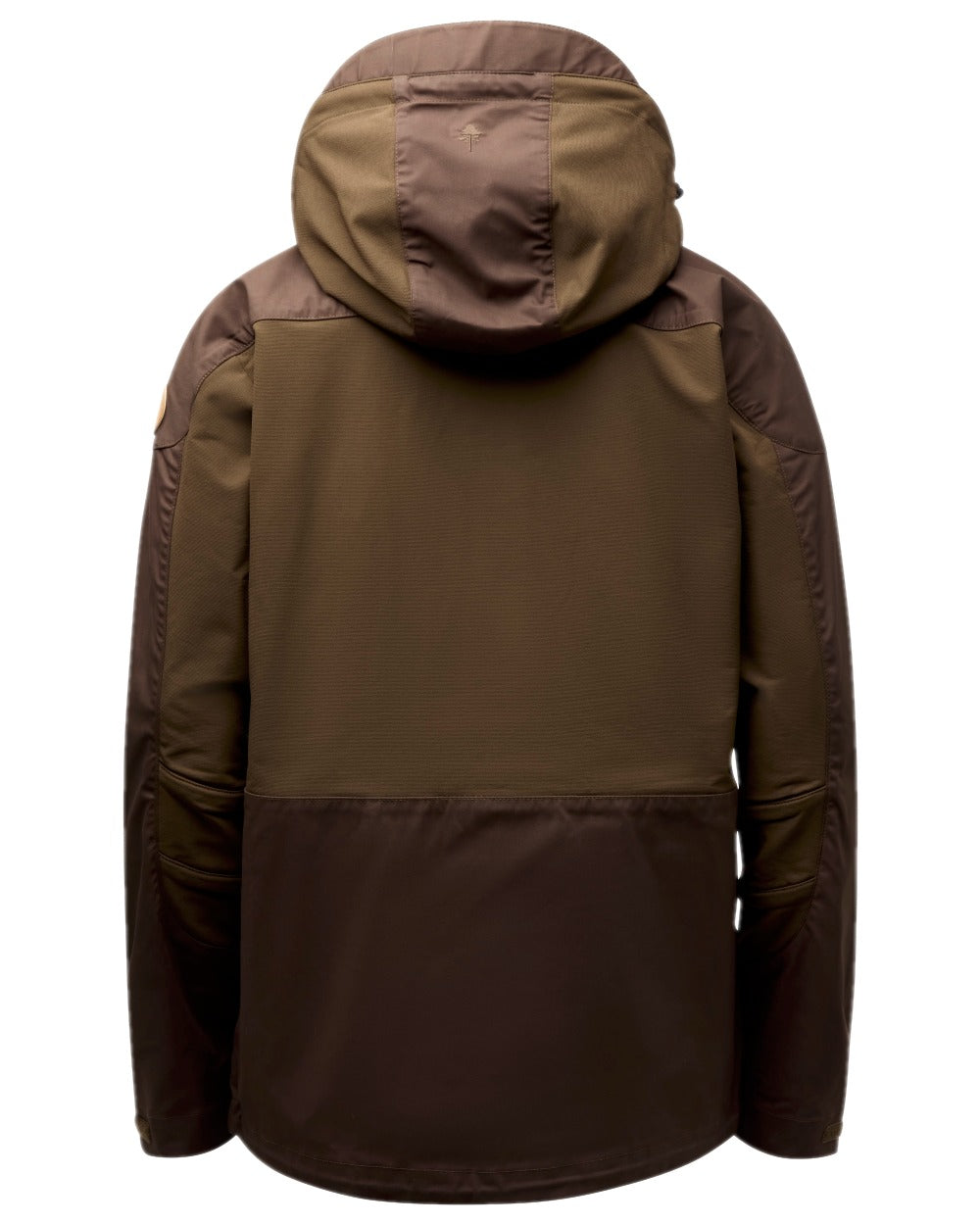Dark Brown Coloured Pinewood Mens Finnveden Hybrid Jacket on white background #colour_dark-brown