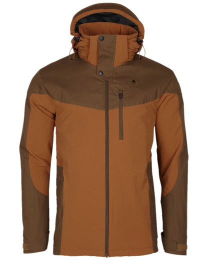 Fudge Nougat Coloured Pinewood Mens Finnveden Hybrid Jacket on white background #colour_fudge-nougat