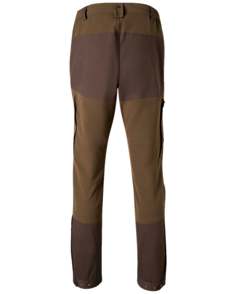 Dark Brown Coloured Pinewood Mens Finnveden Hybrid Trousers on white background #colour_dark-brown