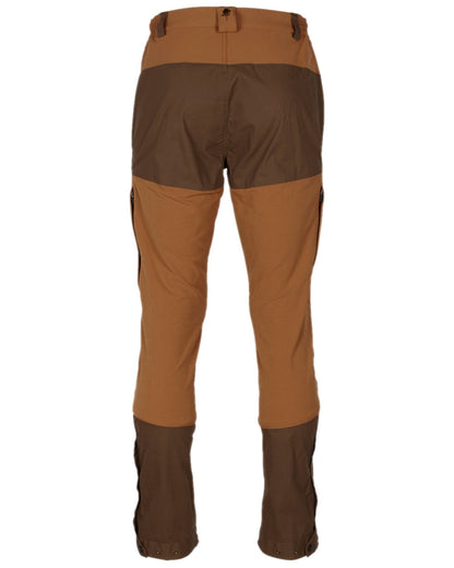 Fudge Nougat Coloured Pinewood Mens Finnveden Hybrid Trousers on white background #colour_fudge-nougat
