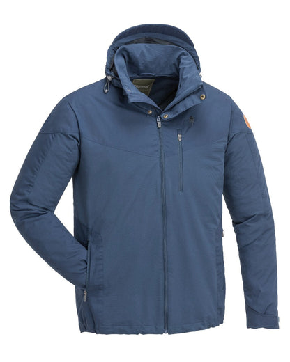 Dark Dive Coloured Pinewood Mens Finnveden Hybrid Jacket on white background #colour_dark-dive