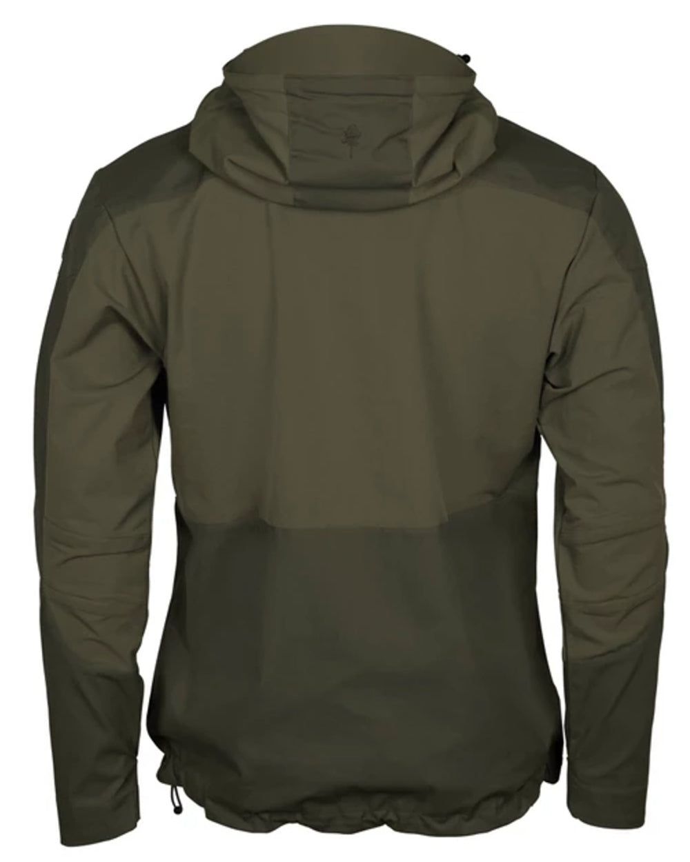 Dark Olive Hunting Olive coloured Pinewood Mens Finnveden Hybrid Jacket on white background #colour_dark-olive-hunting-olive