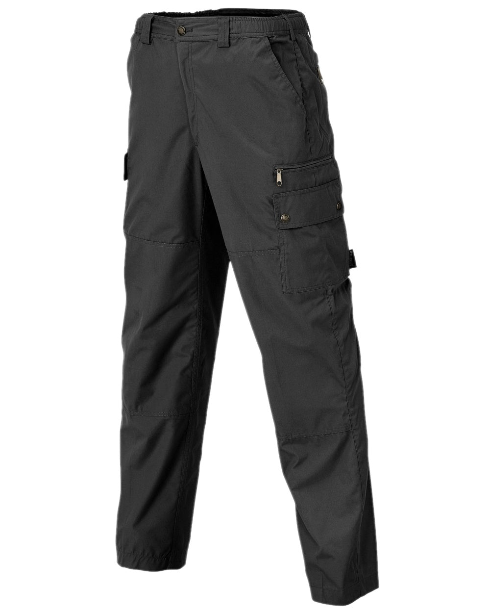 Dark Anthracite Coloured Pinewood Mens Finnveden Outdoor Classical Trousers on white background #colour_dark-anthracite