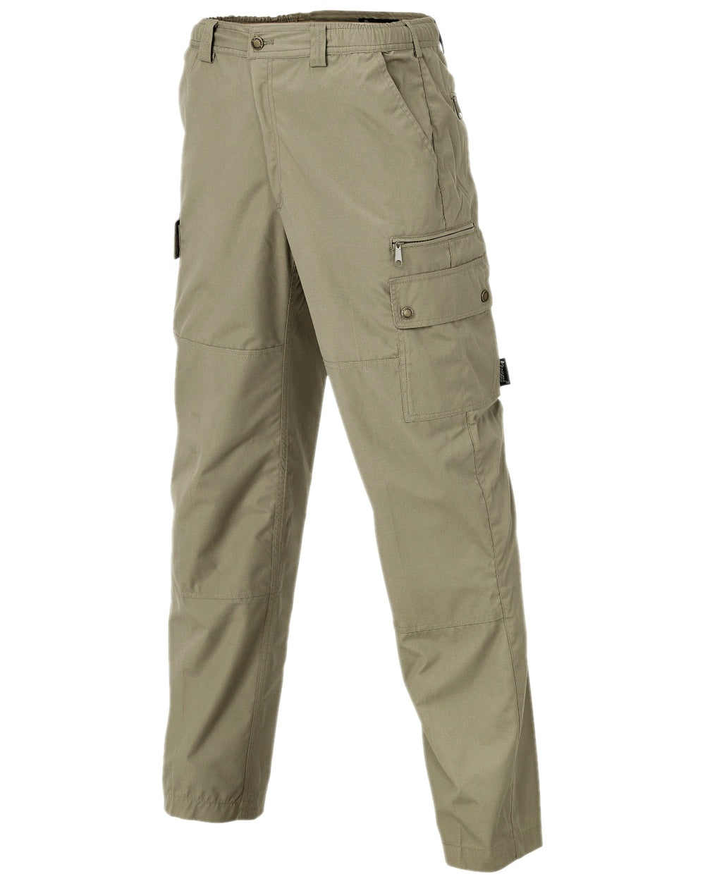 Light Khaki Coloured Pinewood Mens Finnveden Outdoor Classical Trousers on white background #colour_light-khaki