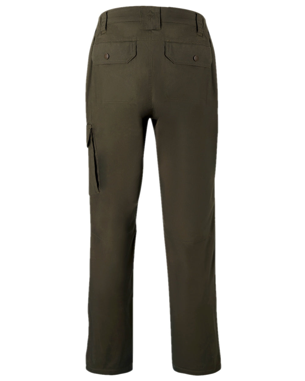 Dark Olive Coloured Pinewood Mens Finnveden Outdoor Trousers on white background #colour_dark-olive
