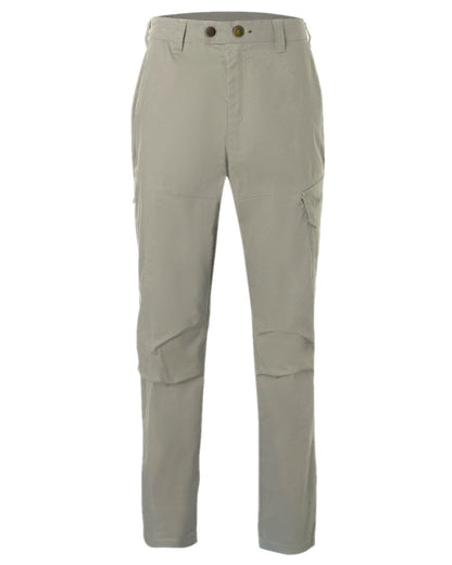 Light Khaki Coloured Pinewood Mens Finnveden Outdoor Trousers on white background #colour_light-khaki
