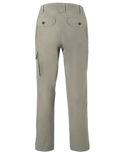Light Khaki Coloured Pinewood Mens Finnveden Outdoor Trousers on white background #colour_light-khaki