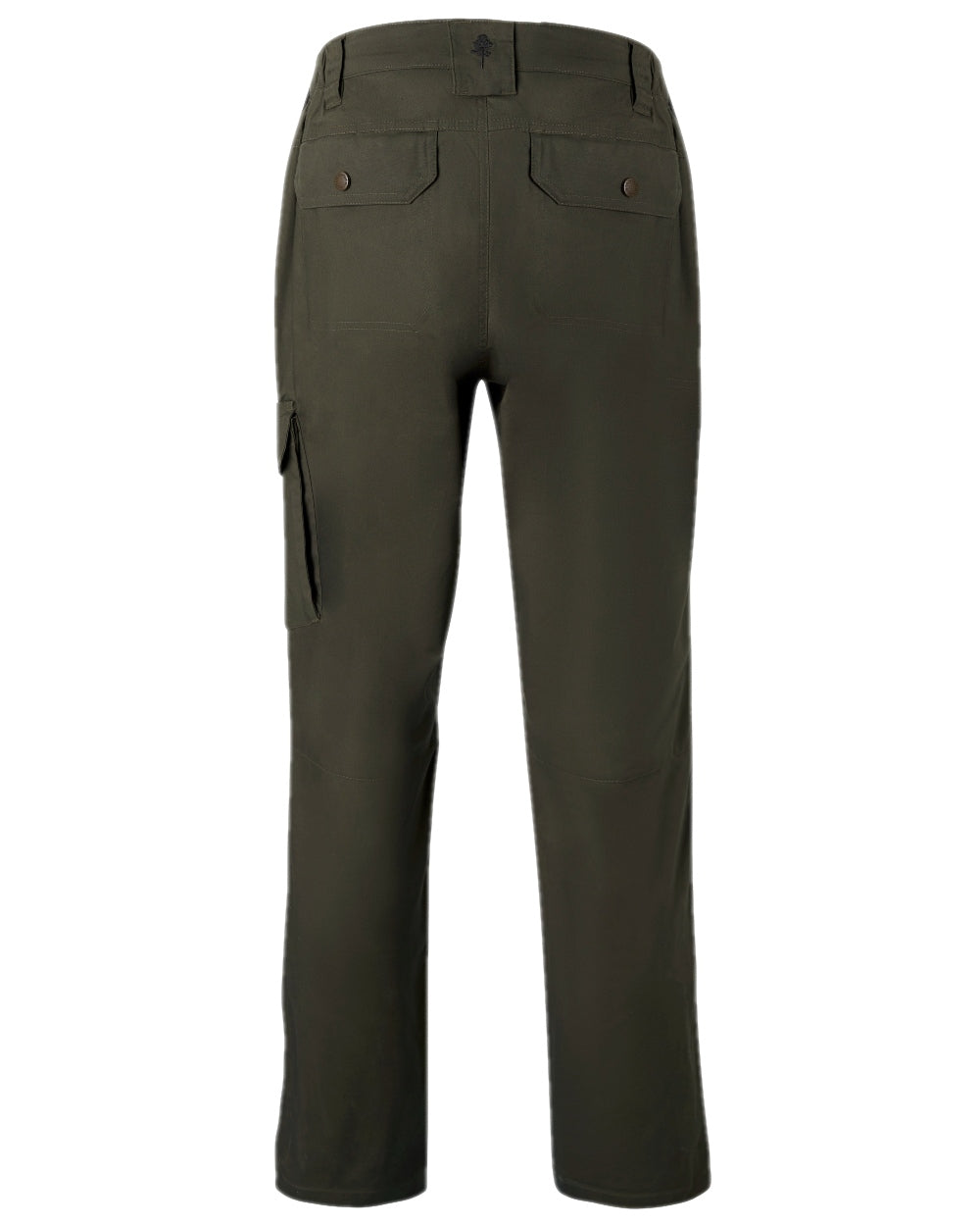 Moss Green Coloured Pinewood Mens Finnveden Outdoor Trousers on white background #colour_moss-green