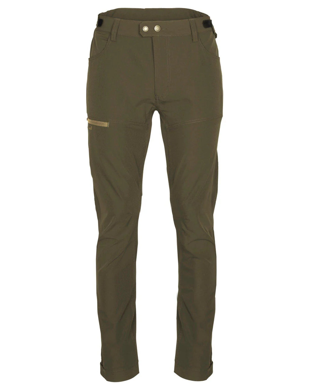 Earth Brown coloured Pinewood Mens Finnveden Trail Stretch Trousers on white background #colour_earth-brown