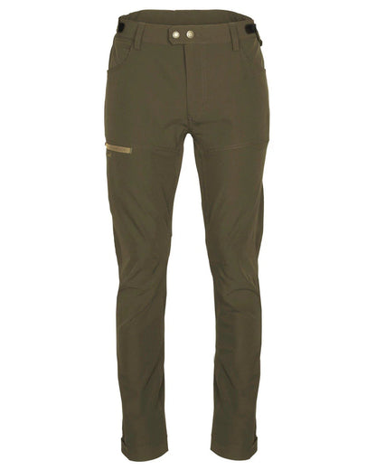 Earth Brown coloured Pinewood Mens Finnveden Trail Stretch Trousers on white background #colour_earth-brown