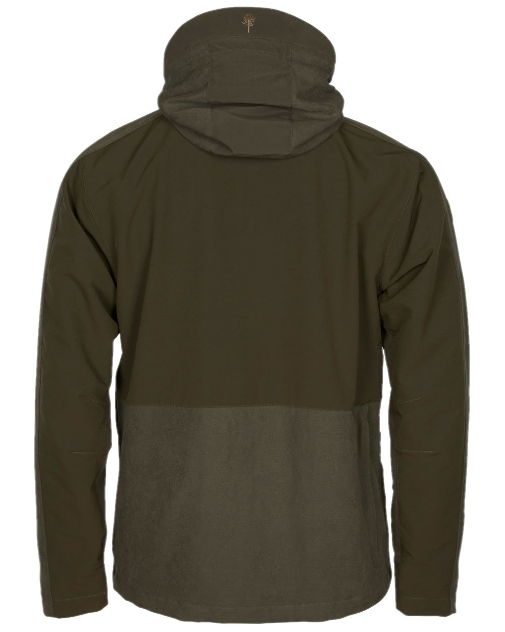 Suede Brown Dark Olive Coloured Pinewood Mens Furudal Caribou Hunt Extreme Jacket on white background #colour_suede-brown-dark-olive