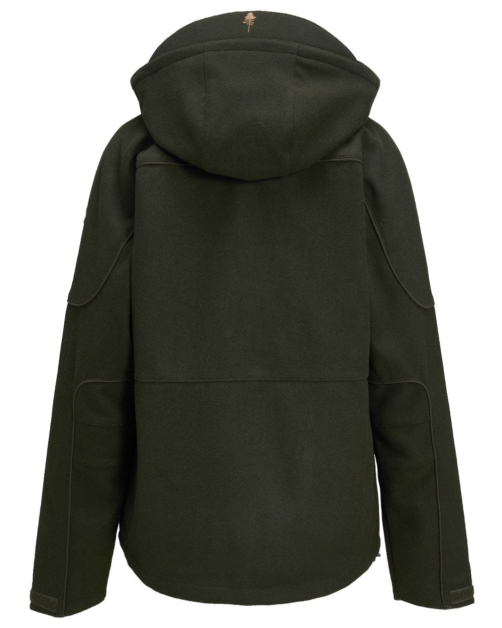 Moss Green coloured Pinewood Mens Furudal Hunters Wool Jacket on white background #colour_moss-green