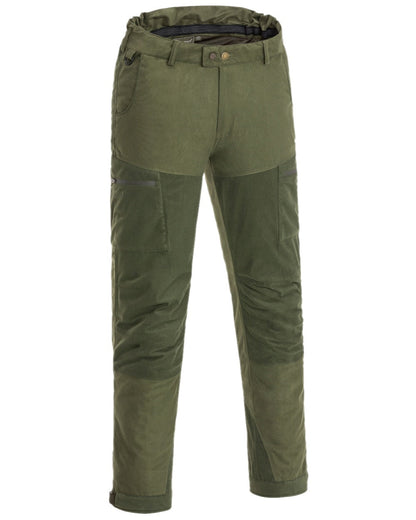 Mossgreen Dark Mossgreen Coloured Pinewood Mens Furudal Retriever Active Hunting Trousers on white background #colour_mossgreen-dark-mossgreen