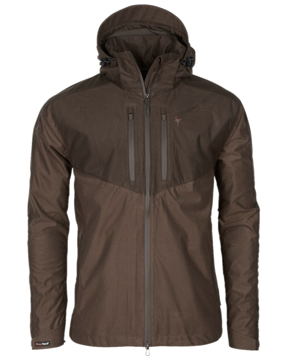 Hunting Brown Suede Brown Coloured Pinewood Mens Furudal Retriever Active Jacket on white background #colour_hunting-brown-suede-brown