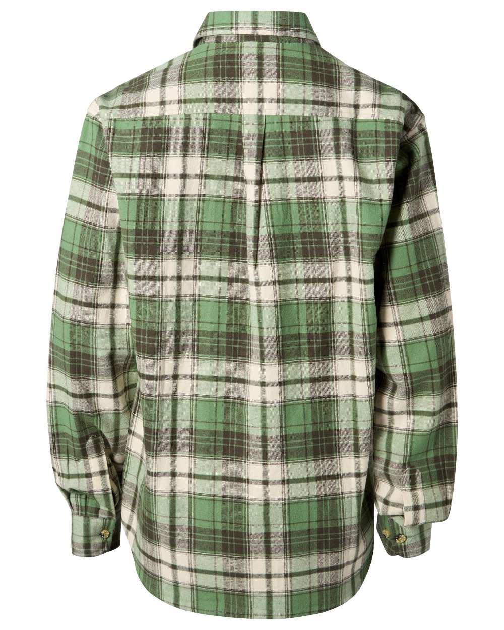Sage Green Moss Green coloured Pinewood Mens Harjedalen Shirt on white background #colour_sage-green-moss-green