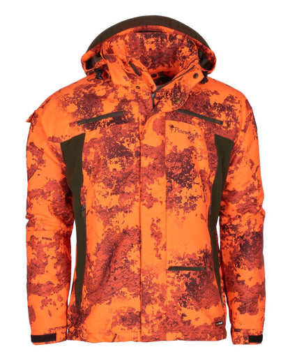 Strata Blaze Coloured Pinewood Mens Hunter Pro Xtreme 2.0 Camou Jacket on white background #colour_strata-blaze