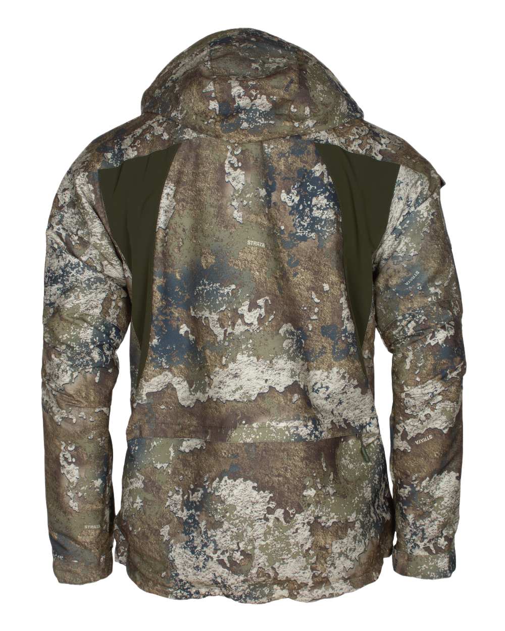 Strata Coloured Pinewood Mens Hunter Pro Xtreme 2.0 Camou Jacket on white background #colour_strata