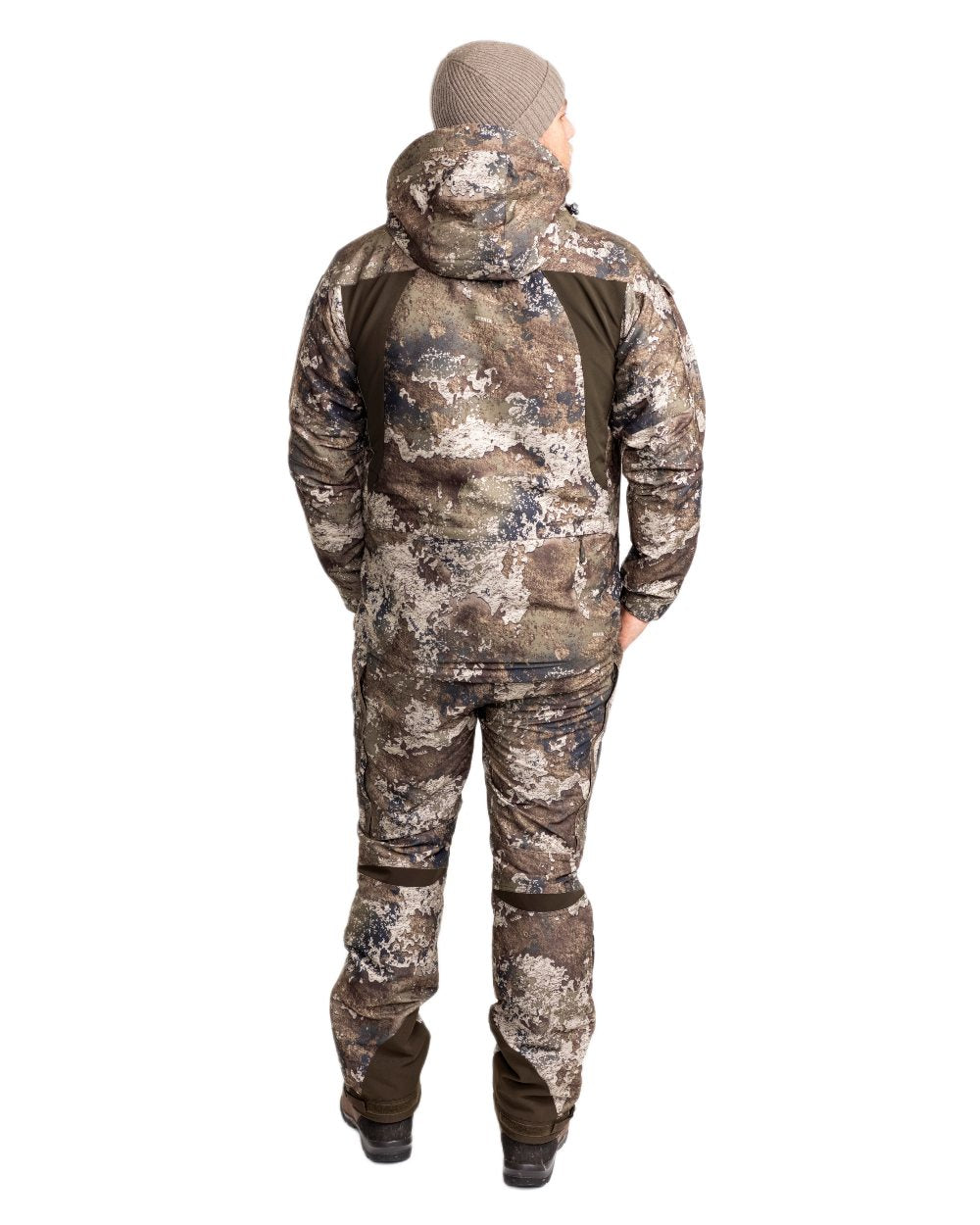 Strata Coloured Pinewood Mens Hunter Pro Xtreme 2.0 Camou Jacket on white background #colour_strata