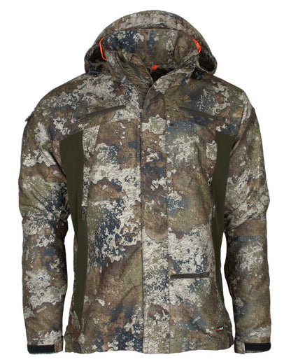 Strata Coloured Pinewood Mens Hunter Pro Xtreme 2.0 Camou Jacket on white background #colour_strata