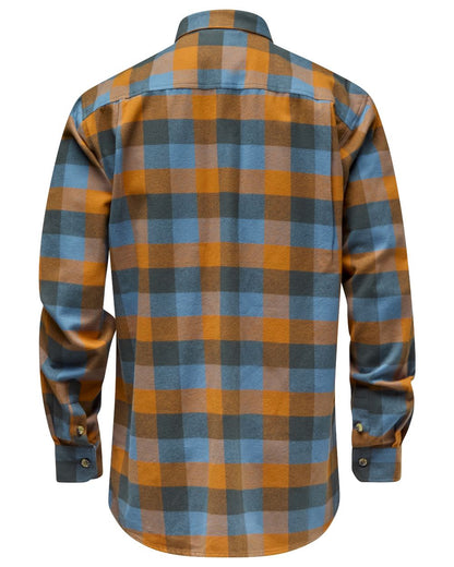 Fudge Blue coloured Pinewood Mens Lumbo Shirt on white background #colour_fudge-blue