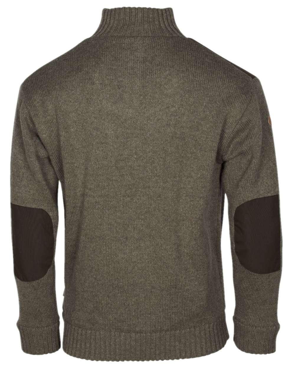Brown Mel Coloured Pinewood Mens New Stormy Sweater on white background #colour_brown-mel