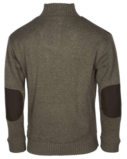 Brown Mel Coloured Pinewood Mens New Stormy Sweater on white background #colour_brown-mel