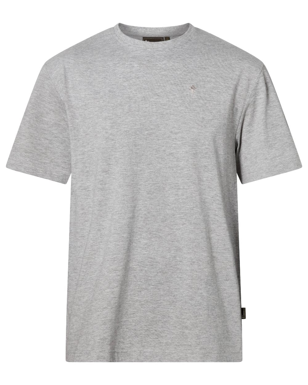 Grey Melange Pine Black coloured Pinewood Mens 3 Pack T-Shirt on white background #colour_grey-melange-pine-black