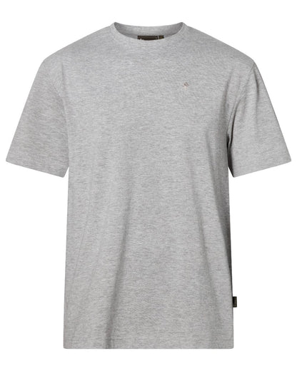 Grey Melange Pine Black coloured Pinewood Mens 3 Pack T-Shirt on white background #colour_grey-melange-pine-black