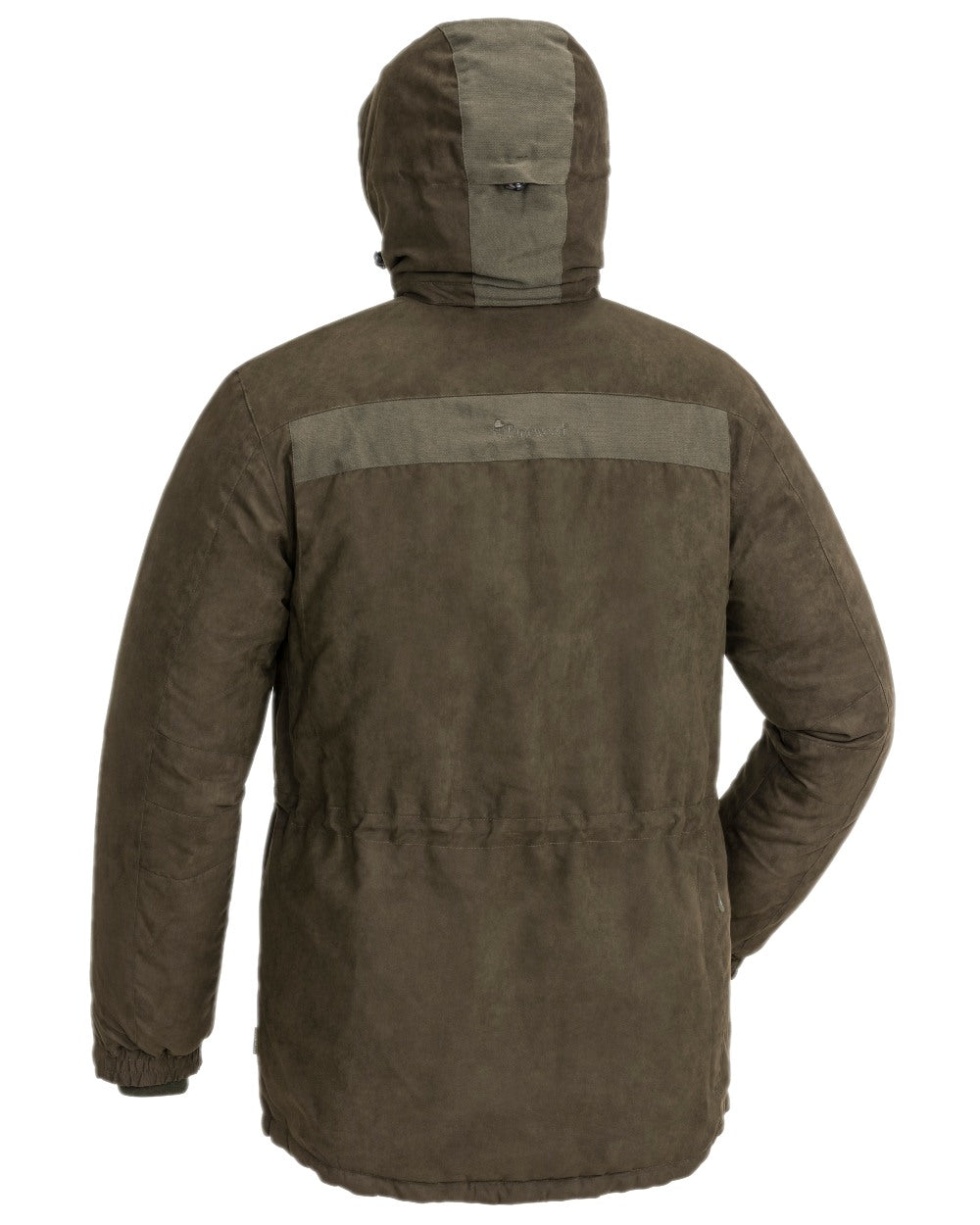 Suede Brown Coloured Pinewood Mens Smaland Abisko 2.0 Hunting Jacket on white background #colour_suede-brown