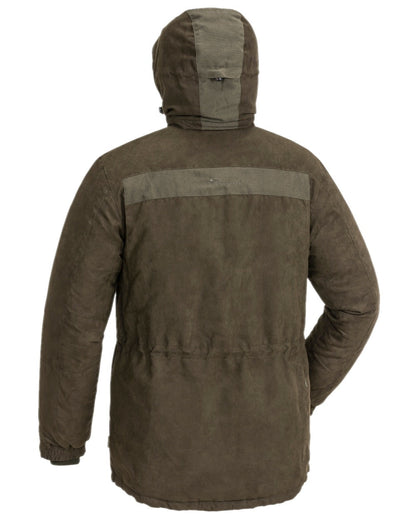 Suede Brown Coloured Pinewood Mens Smaland Abisko 2.0 Hunting Jacket on white background #colour_suede-brown