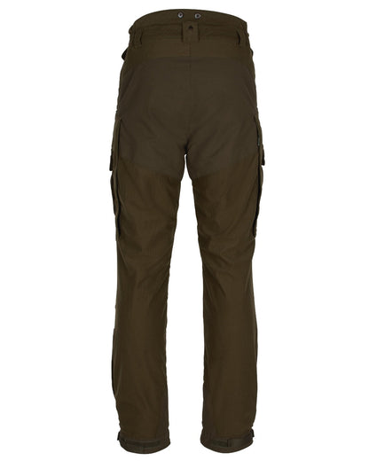 Hunting Green coloured Pinewood Mens Smaland Forest Trousers on white background #colour_hunting-green