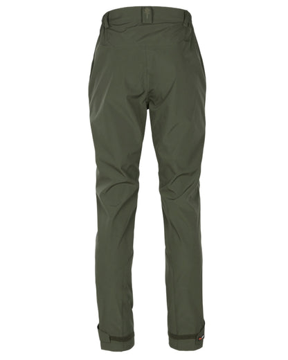 Moss Green Coloured Pinewood Mens Telluz Trousers on white background #colour_moss-green
