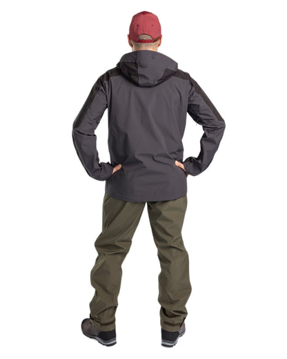 Moss Green Coloured Pinewood Mens Telluz Trousers on white background #colour_moss-green