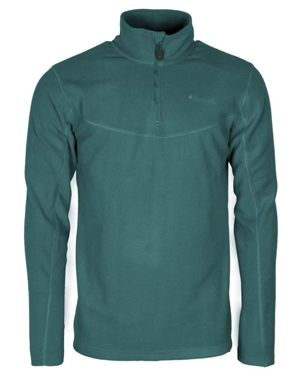Atlantic Blue coloured Pinewood Mens Tiveden Fleece Sweater on white background #colour_atlantic-blue