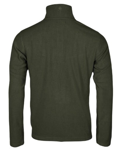 Green coloured Pinewood Mens Tiveden Fleece Sweater on white background #colour_green